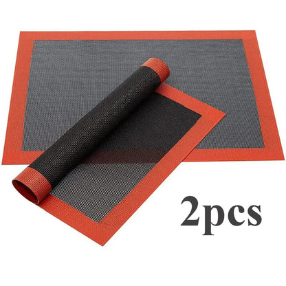 Silicone Baking Mat Sheet 30x40cm Reusable Baking Cookie Sheet Non-Stick Heat Resistant Baking Mat for Oven Grill Microwave