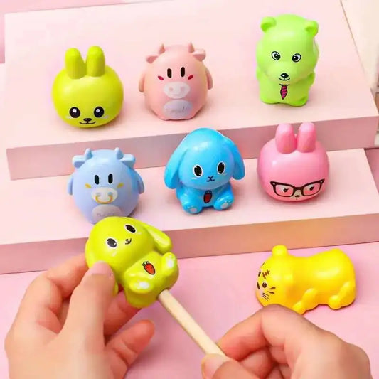 1 Piece Lytwtw's Stationery Creative Bear Animals Cartoon Pencil Sharpener Office Supplies Gift Kawaii School Accessories