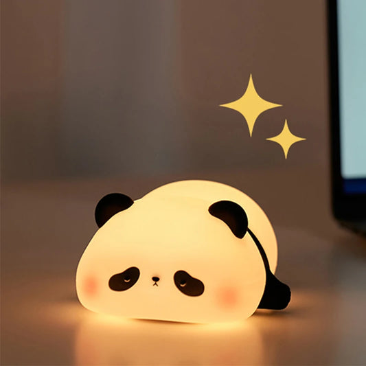 Mini Panda LED Lamp Easter Rabbit Panda Party Souvenirs Gifts Office DeskHome Decor Christmas New Year 2026 Gift Night Light