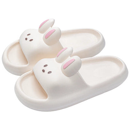 Pillow Rabbit Slippers for Women and Men | House Slides Shower Sandals | Extremely Comfy | Cushioned Thick Sole