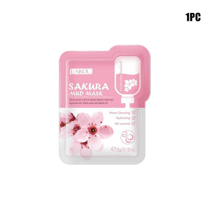 Sakura Skin Care Set Face Cream Serum Toner Facial Cleanser Sunscreen Eye Cream Face Skin Care Set Product Gift Daily Skin Care