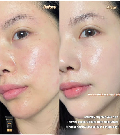 MAOGEPING Ivory Skin Primer Cream Skin Coat 5ml Lightly Spreadable Multi-Effect Makeup Base Easy To Wear Cream Face Cosmetics