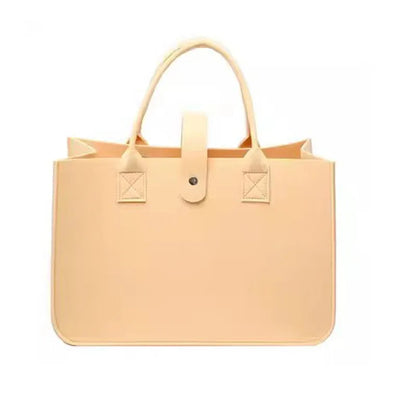 New Fashion Women Bag Felt Cloth HandBag Female Large Capacity Totes Ladies Solid Color Travel Shopping Bags Purses bolso mujer