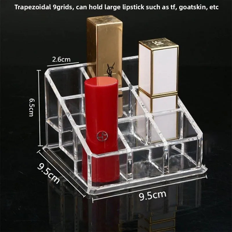 Transparent cosmetics storage box Dresser finishing jewelry lipstick air cushion eyeshadow storage box manufacturer