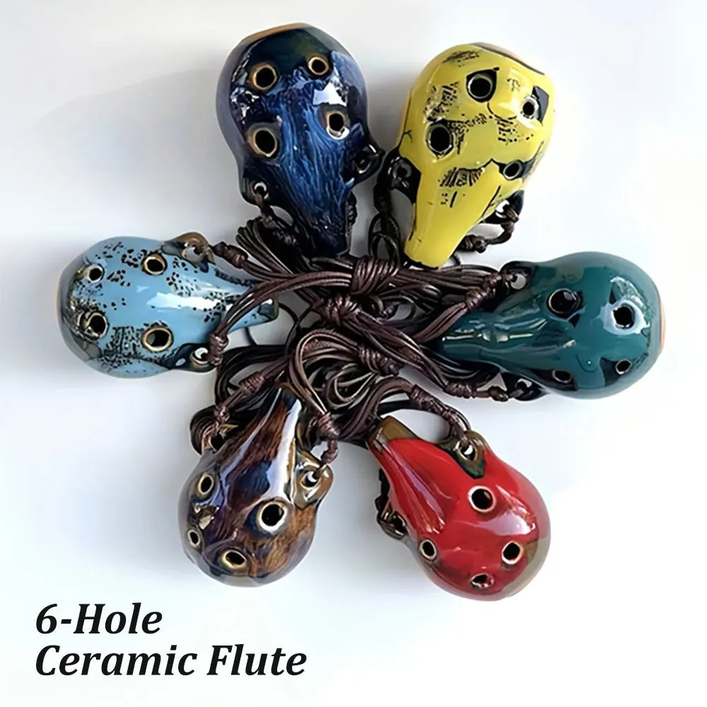 6 Hole Ceramic Mini Ocarina Ceramic Crafts Musical Instruments