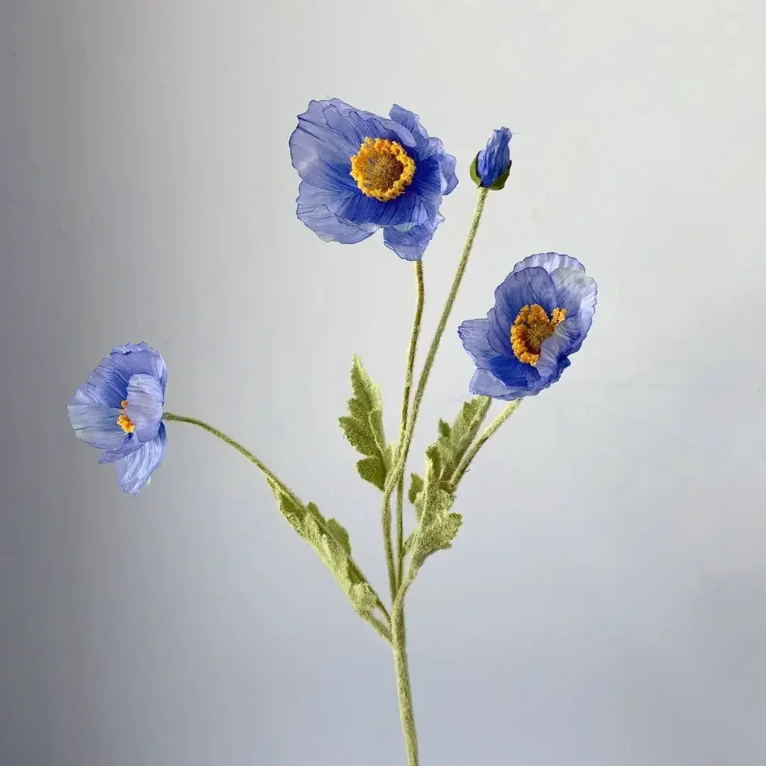 Artificial Poppy Flowers Bouquet Silk Fake Flowers For Home Garden Decor Marriage Party Wedding Decoration DIY Vase Accessories