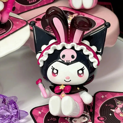 Sanrio Characters Kuromi Blind Box Sparkling Idol Series Trendy Doll Garage Kit Desktop Ornament Children Birthday Toy Gift