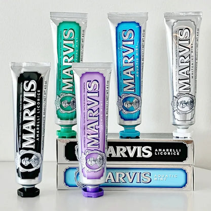 Marvis Whitening Healtmint Freshen Breath Toothpaste Italy Original 75ml Remove Smoke Stains Yellowing Toothpaste Teeth Whitenin