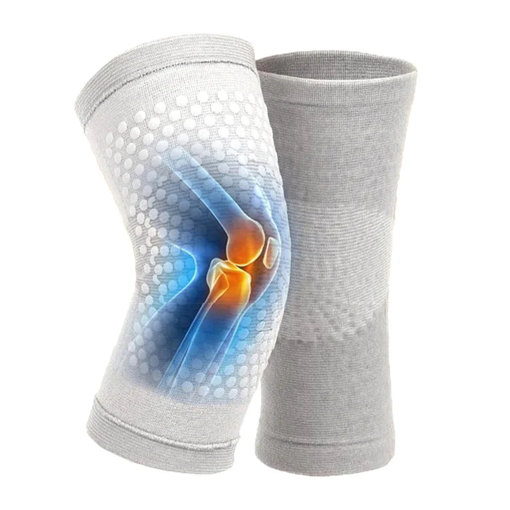 1 Pair Self Heating Support Knee Pads Knee Brace Warm for Arthritis Joint Pain Relief and Injury Recovery Belt Knee Massager Pad