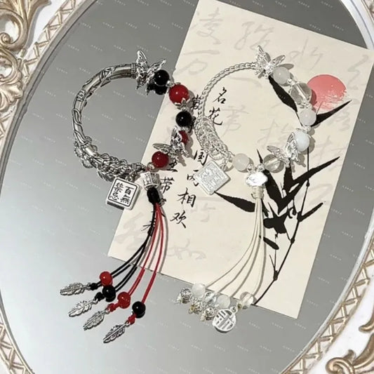 Anime Tian Guan Ci Fu Heaven Official's Blessing Xie Lian Hua Cheng Cosplay Bracelet Beaded Hand Chain Pendant Jewelry Accessory