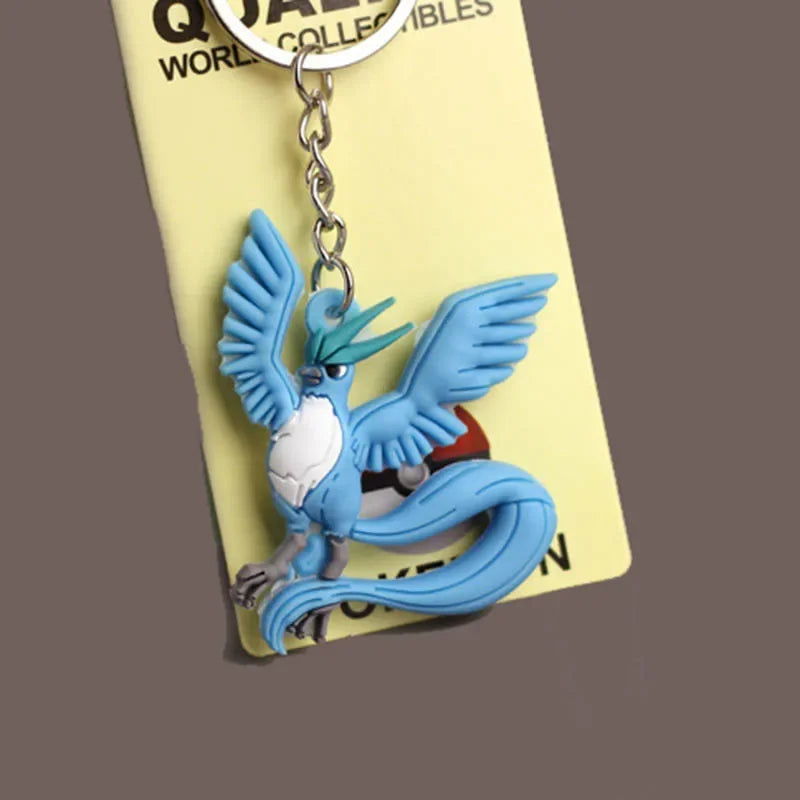 Pokemon Keychain Pikachu Anime Action Figure Toy Kawaii Cartoon Fashion Charmander Psyduck Doll Keyring Car Bag Pendant Kid Gift