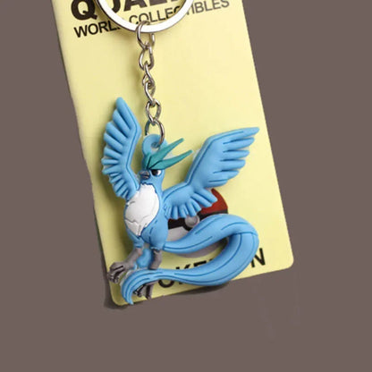 Pokemon Keychain Pikachu Anime Action Figure Toy Kawaii Cartoon Fashion Charmander Psyduck Doll Keyring Car Bag Pendant Kid Gift