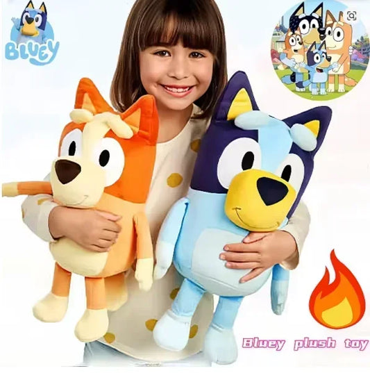 @ SALE Bluey Dog Bingo Family Plush Toy Cartoon Dog Soft Stuffed Animals Dolls Birthday Christmas Gifts Family Blue-Y Bingo