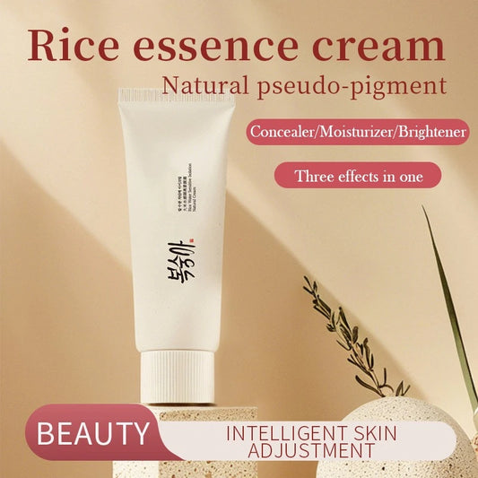 Korean Rice Extract Cream Spf50+ Hydrate Moisturizing Improve Dullness Even Out Brighten Skin Tone Last Light-feeling Concealer