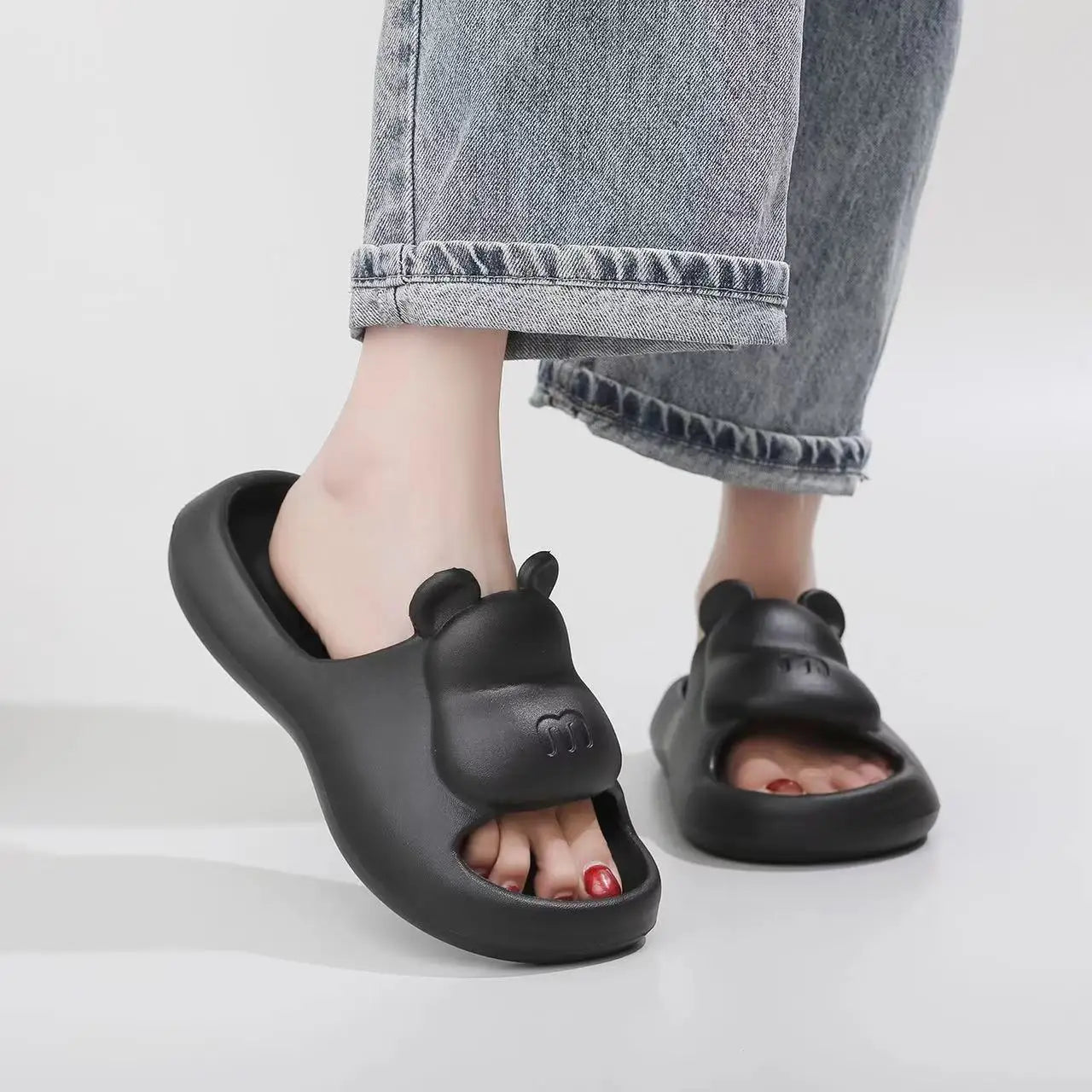 2025 Fashion Women Slippers Summer Flat Sandals Lightweight EVA Home Bathroom Slippers Massage Couples Indoor Slides Shower Shoe