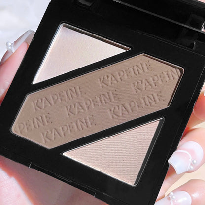 Two-tone three-color contouring palette, shadow nose shadow touching, brightening, contouring, highlighter contouring palette