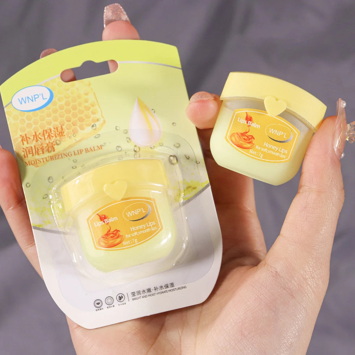 1pc Moisturizing Lip Balm All-natural Lip Mask for Dry Lips Refreshing Anti-Cracked Lip Gloss Treatment Makeup