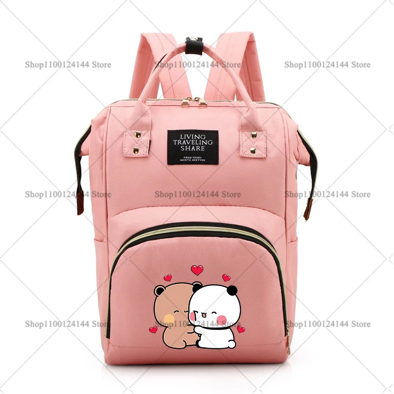 Bubu Dudu Backpack Bag Mummy Yier Bear Panda Bag Mom Baby Multi-function Waterproof Outdoor Travel Diaper Bags for Baby Care