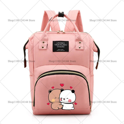 Bubu Dudu Backpack Bag Mummy Yier Bear Panda Bag Mom Baby Multi-function Waterproof Outdoor Travel Diaper Bags for Baby Care