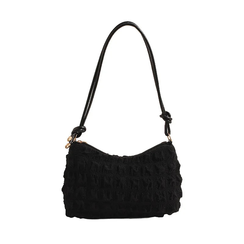 Fashion Vintage Women Subaxillary Bag Texture Shoulder Crossbody Bags Retro Female Shopping Underarm Handbag Totes
