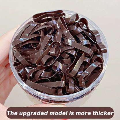 500PCS Upgraded Thickened Elastic Hair Bands For Women Girls Durable Hair Tie Not Easy To Break Rubber Bands Hair Accessories