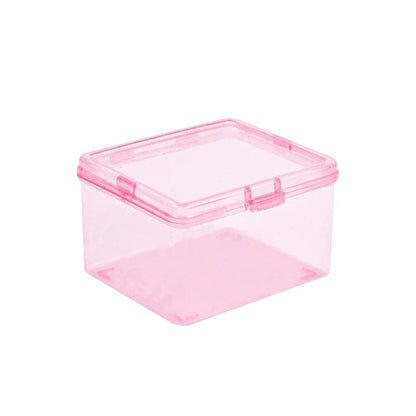 Transparent Plastic Storage Box Photocards Small Card Storage Box Desk Organizer Box Classification Box Stationery