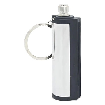 New Gold Bar Design Metal Pendant Lighter Open Flame Smoking Accessory for Outdoor Adventure Small Portable Lighting Tool