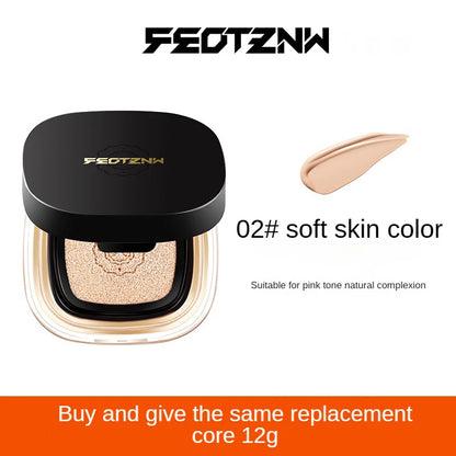 Feotznw Fineless Skin Cushion, Cover Cushion, Waterproof and Sweat-Proof, Moist and Delicate. Makeup Cover Cushion, Replace Shipping. Not Easy to Use Without Erasable
