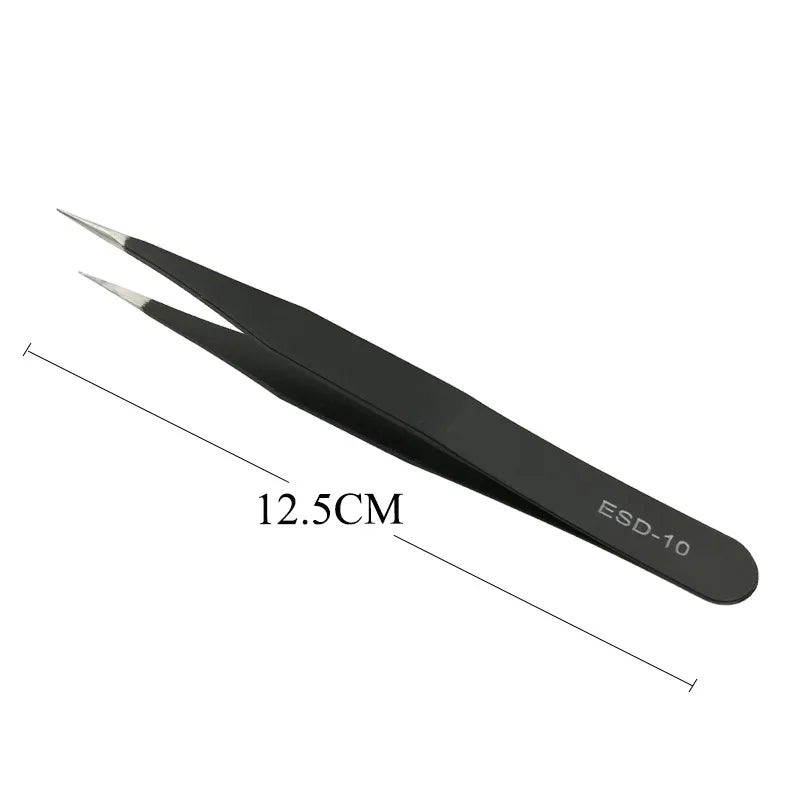 Eyelash extension tweezers beauty makeup tools for lashes building matte eye lashes tweezers false eyelashes tools