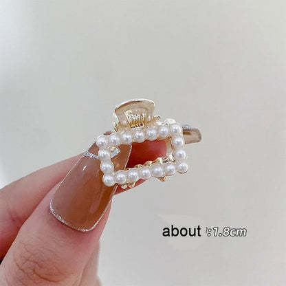 20 Styles Small Pearl Hair Claw Clip For Girls Bow Hairpin Flower Mickey Hairclip Women Mini Bangs Crab Clip barette Accessories