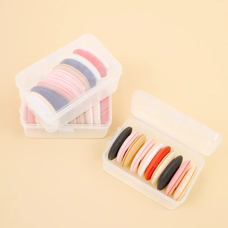 Mini Thumb Tip Foundation Puff Dry Wet Use Concealer Makeup Sponge Setting Powder Portable Cosmetic Puff for Facial Care