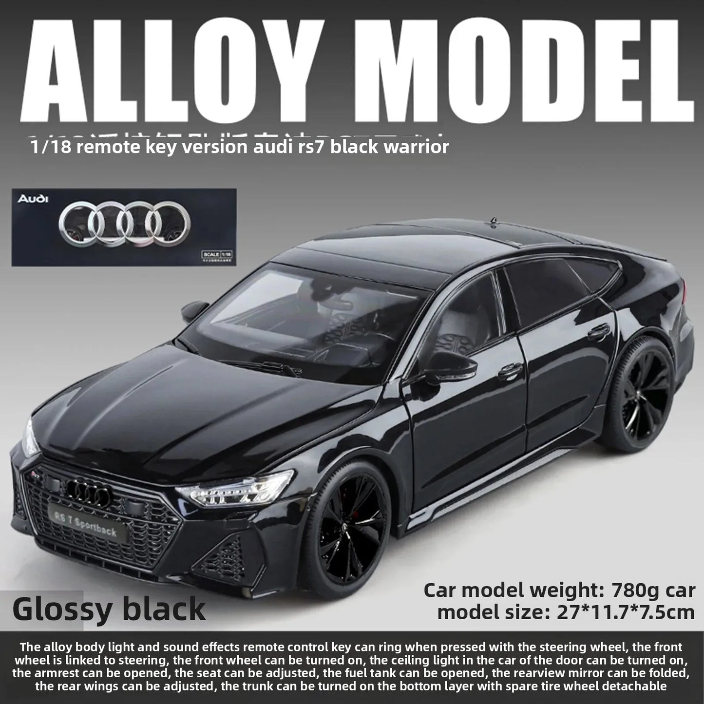 1:18 Scale Luxury Alloy Car Model Fashionable Collectible Vehicle Decoration Blind Box Non-Remote Control Toy from Mainland Chin