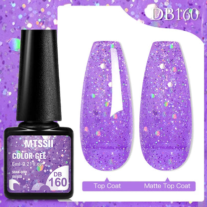 Mtssii 6ML Chocolate Color Gel Nail Polish Brown Semi Permanent UV Gel Autumn Winter Popular Soak Off Nail Art Gel Varnishes