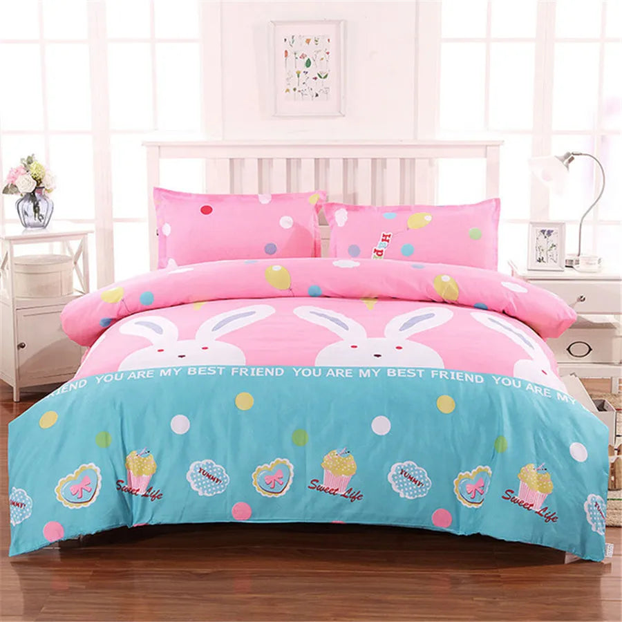 Multi-size Sheet Duvet Cover Pillowcase  Home Textile Bedding Single Piece Bedding Single Person Double Quilt Cover