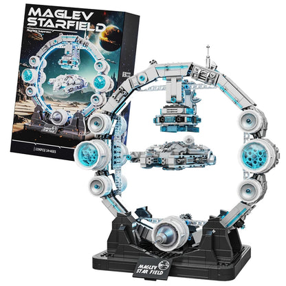 New Star Plan Building Blocks Model Falcon Spaceship DIY Building Toys Sets Cool Room Ornament Christmas Gifts for Boys Adult