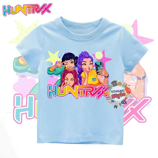 KAOS ANAK BAJU ANAK HUNTRIX K-POP DEMON HUNTER