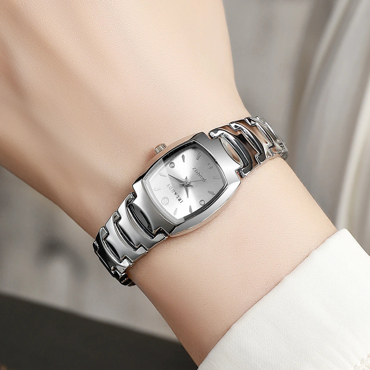 Elegant Women Watches Fashion Square Analog Quartz Watch For Ladies Wristwatch Clock Reloj Mujer（Without Box）