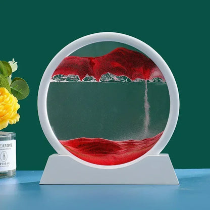 3D Quicksand Painter Living Room Decoration Decorative Painting Creative Decompression Desktop Light Luxury Hourglass