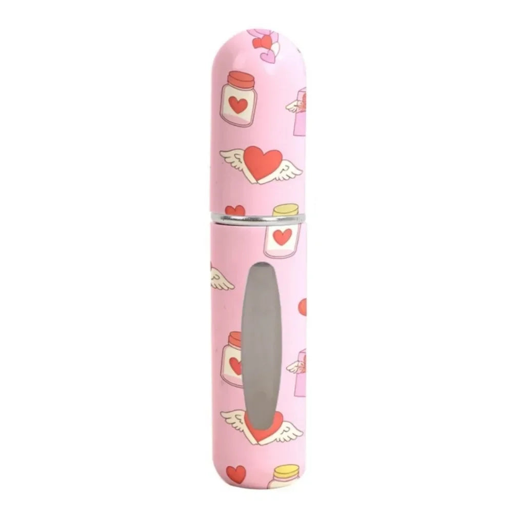 5ml Mini Perfume Bottle Essential Oil Alcohol Spray Atomizer Bottle Spray Rotating Bottle Refillable Empty Cosmetic Containers