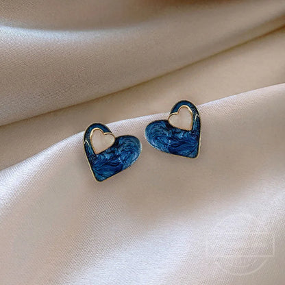 Fashion Vintage Resin Geometric Drop Earrings for Women Charms Elegant Irregular Blue Pendant Earrings Jewelry Party Gifts