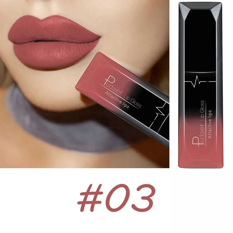 Matte Liquid Lipstick 17 Colors, Long Lasting Lip Gloss, Velvet Lip Cream, High Pigment, Non-Stick Cup, Sexy Finish