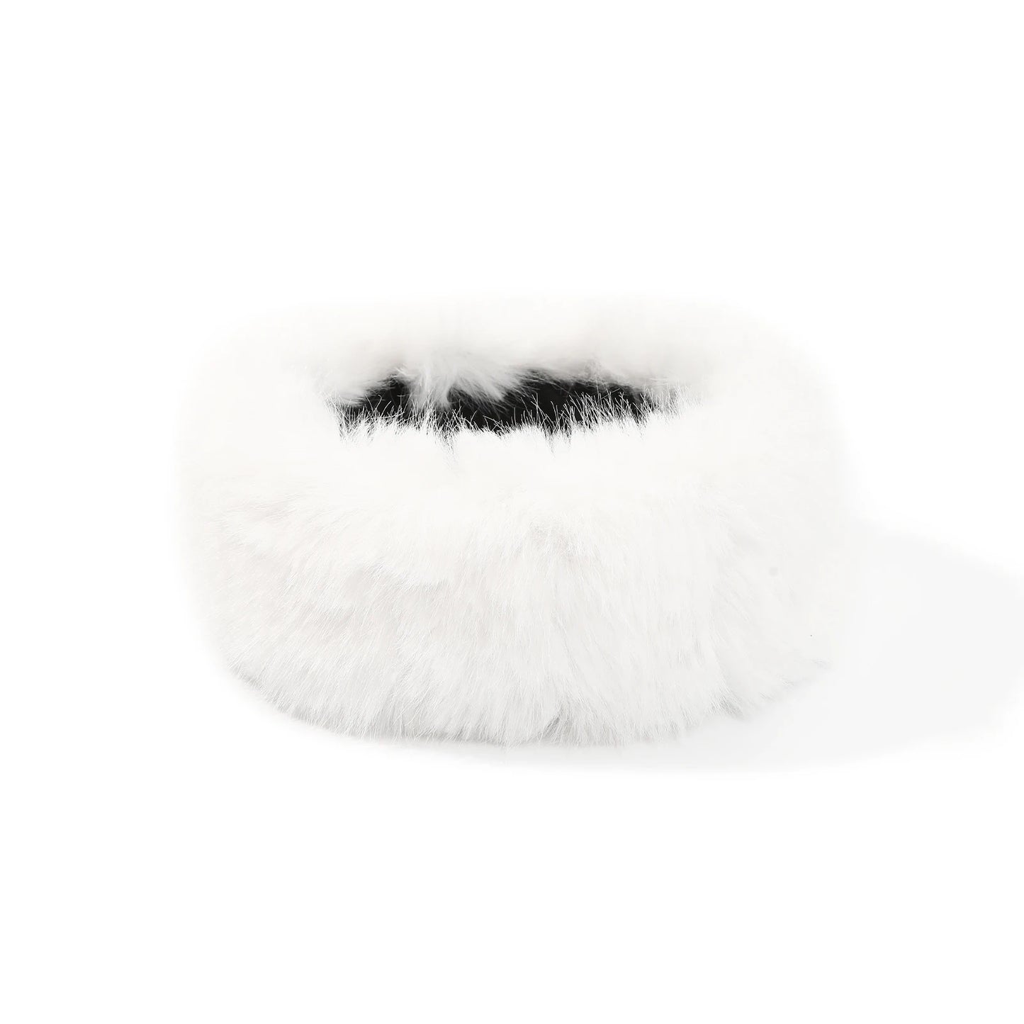 AWAYTR Faux Fox Fur Thermal Headbands Fashion Synthetic Fur‌ Wide Headband Hair Accessories For Women Trend