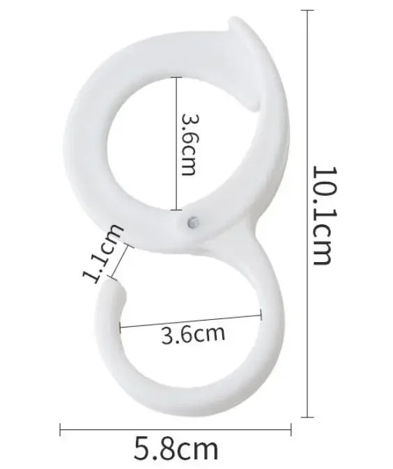 New 10PCS Multi-purpose Card Position S-hook Hanging Storage Hook Windproof Hooks S Shaped Punch-free Wardrobe Closet Hook