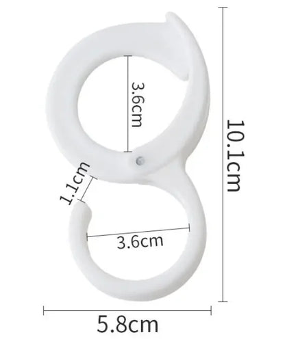 New 10PCS Multi-purpose Card Position S-hook Hanging Storage Hook Windproof Hooks S Shaped Punch-free Wardrobe Closet Hook