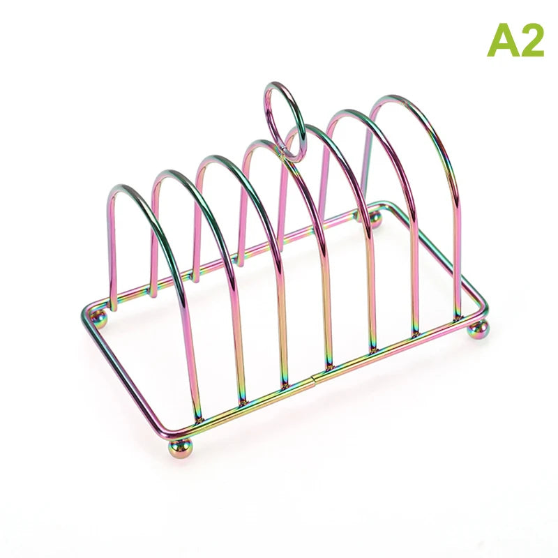 1Pcs Stainless Steel Cooking Rack Versatile Use as Toast Stand Bread Rack Baking Grid Pizza Plate Grill Pot Air Fryer Accessory