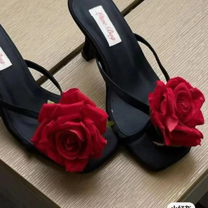 1 Pair Simulation Coloful Thai Fairy  Flower Shoe Buckles Personalized Design  Orchid Simulation Buckles Decor