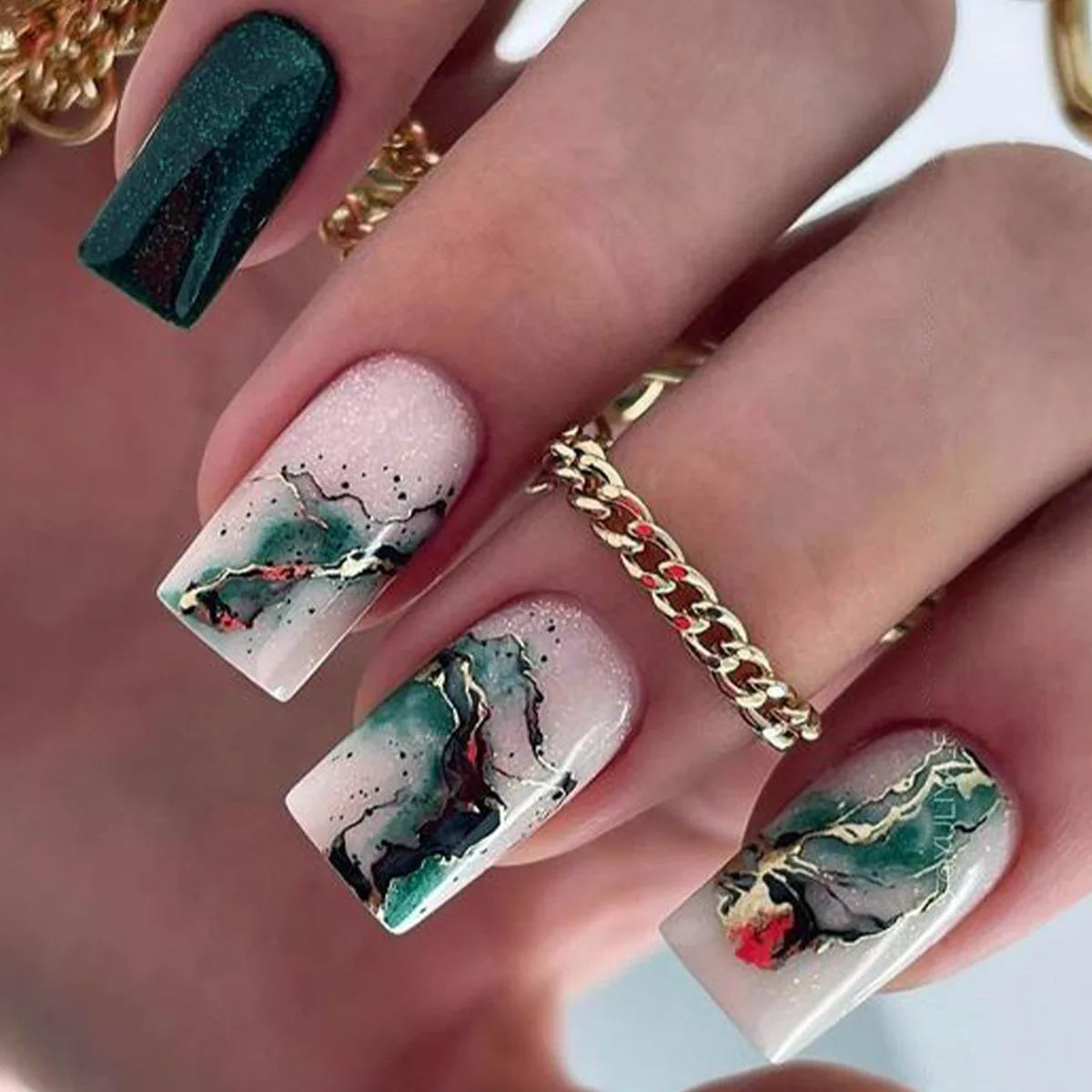 Wholesale Price Press On Nails Ballerina Medium Coffin False Nails French Tip Nails Manicure Stick On Nails Acrylic Fake Nails