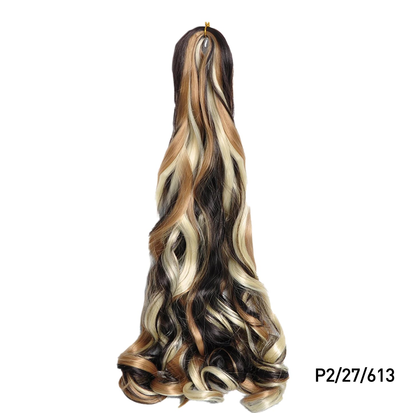 Loose Wave Spiral Curl Braids Synthetic Hair French Curls Braiding Hair Extensions High Temperature Ombre Pre Stretched Hair