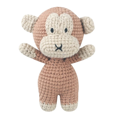 Cotton Crochet Baby Stuffed Rabbit Toy kawaii Handmade Bunny Plush Toys Newborn Handhold Sleeping Doll Kid Early Educational Toy