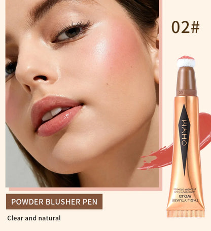 Natural Blusher Cute Korean Makeup for Women Liquid Blush Waterproof Multi-purpose Facial Nourishing Blush Stick Cheek